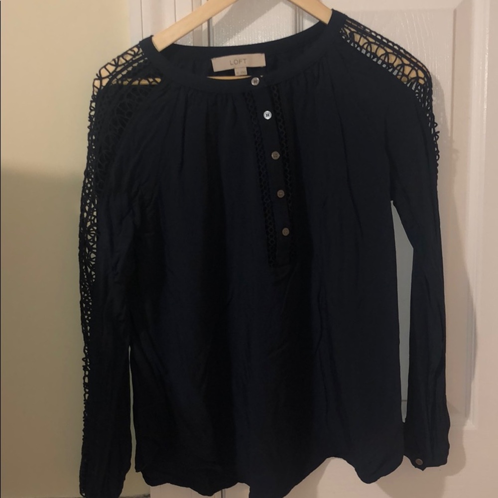 Navy blue blouse